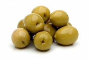 Green Halkidiki olives